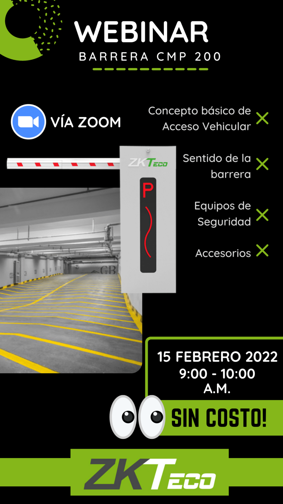 Webinar Barreras CMP 200 ZKTeco - Inalarm Online