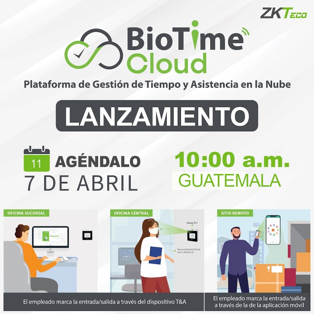 Plataforma de Gestión de tiempo de y Asistencia en la Nube