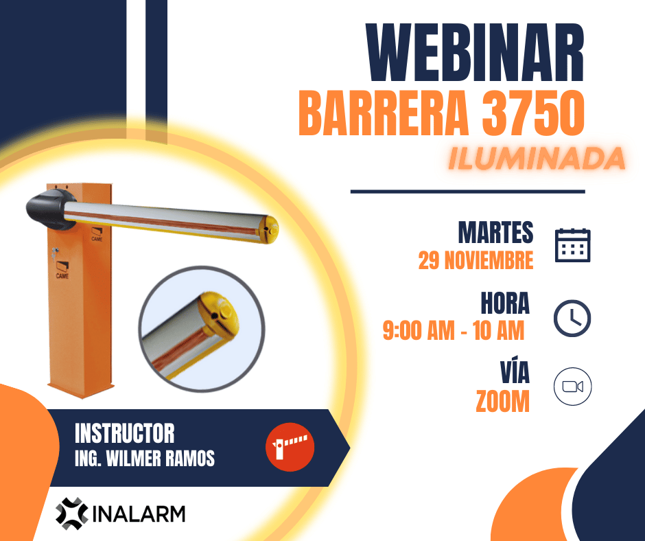 Webinar de barreras CAME 3750