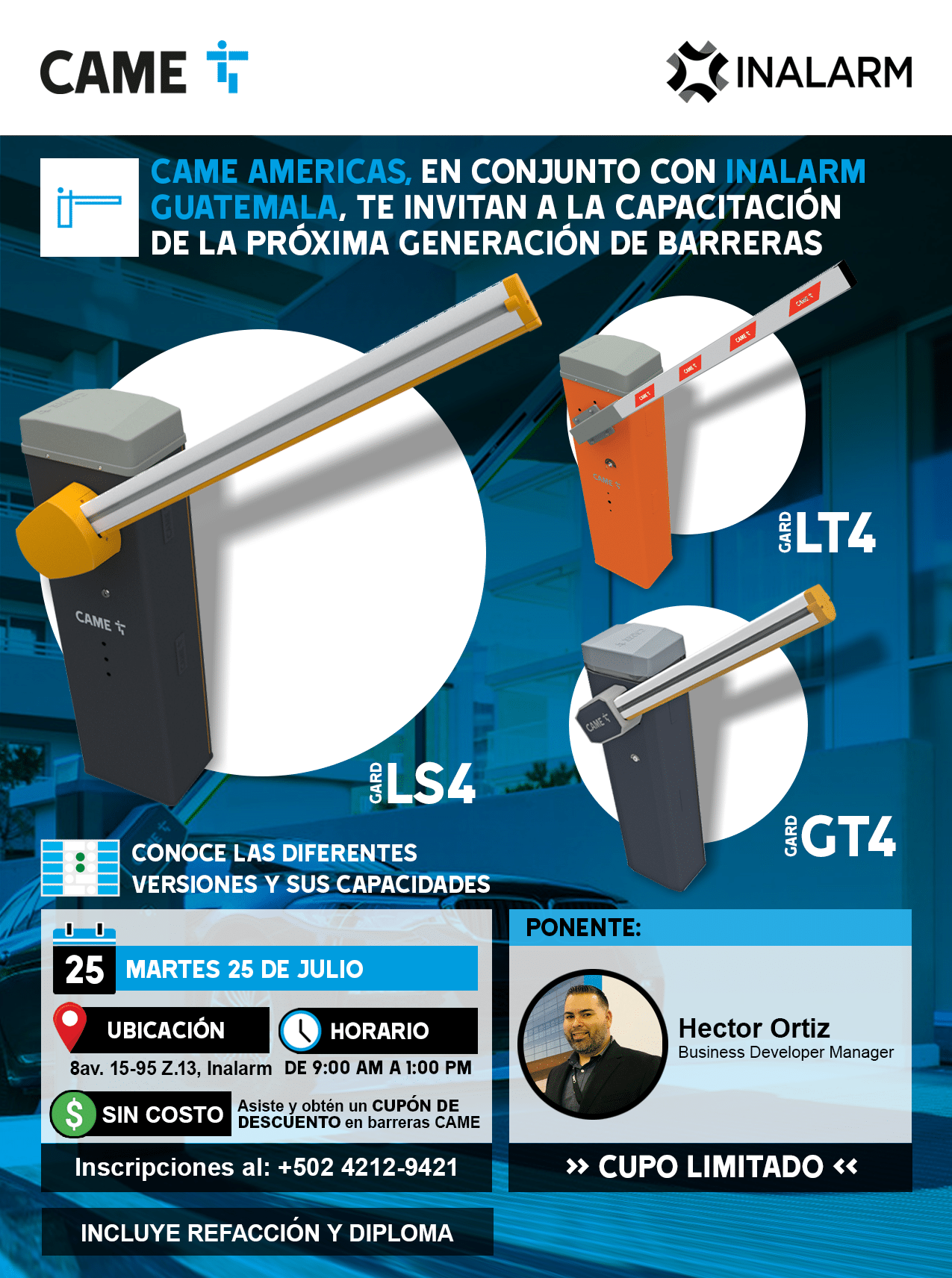Certificación próxima generación barreras CAME